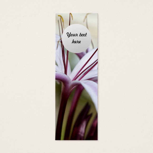 Marcador Personalizado Lily (Frente)