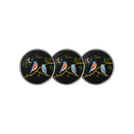 Marcadores de Bola de Golfe Bluebirds Preto