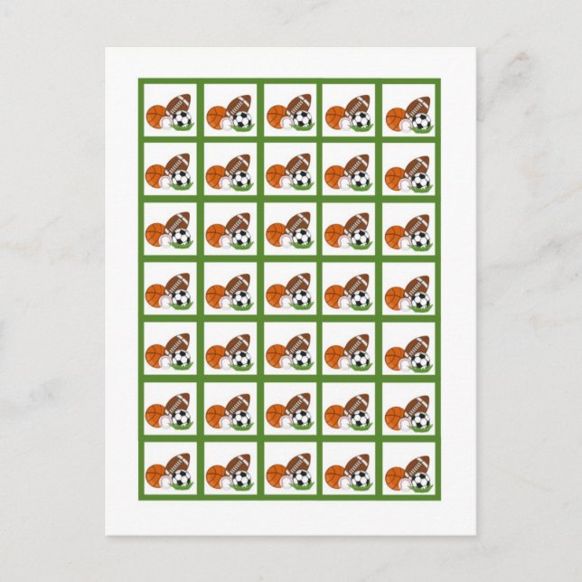 Marcadores de Cartão Bingo Verde All-star (Frente)