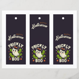 Marcadores de página de cacto Prickly boo do Hallo