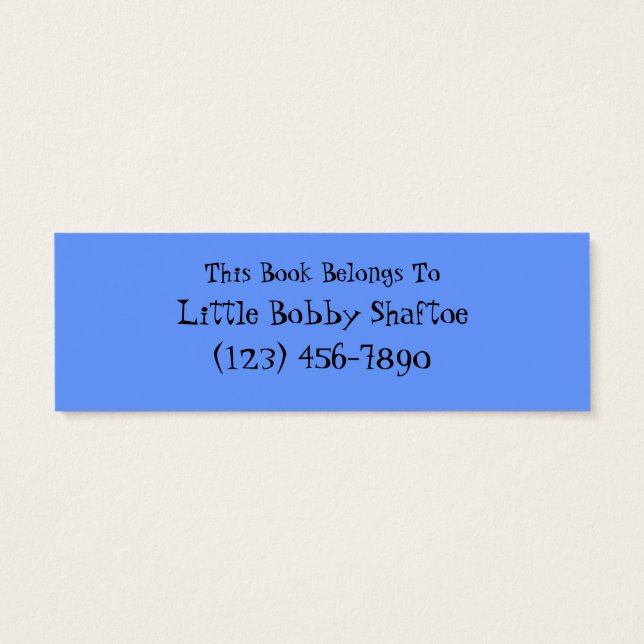 Marcadores Personalizáveis (Verso)