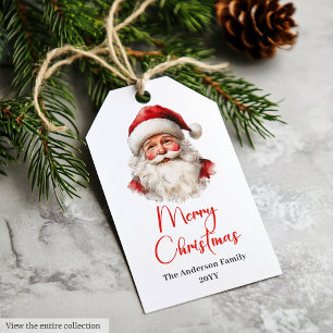 Marcantes Etiquetas de Presente de Papai Noel em A