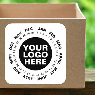 Marcar a data - Etiquetas de calendário de logotip