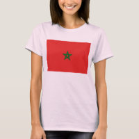 Marcar Marrocos Sinalizador x Mapa T-Shirt