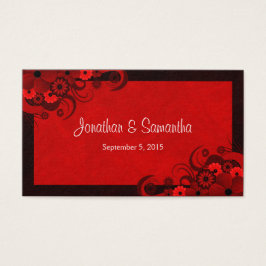 Marcas De Favor Do Casamento Personalizado Gótico