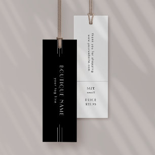 Marcas de roupa EVERLY Black Hang Tags Etiqueta de