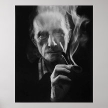 Marcel Duchamp (com pipe) Impressão de arte