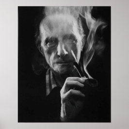 Marcel Duchamp (com pipe) Impressão de arte