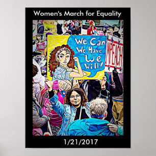Marcha das Mulheres pela Igualdade Poster