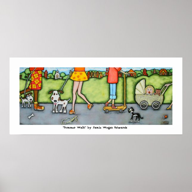Marcha de Verão com cães e gatos Poster (Frente)