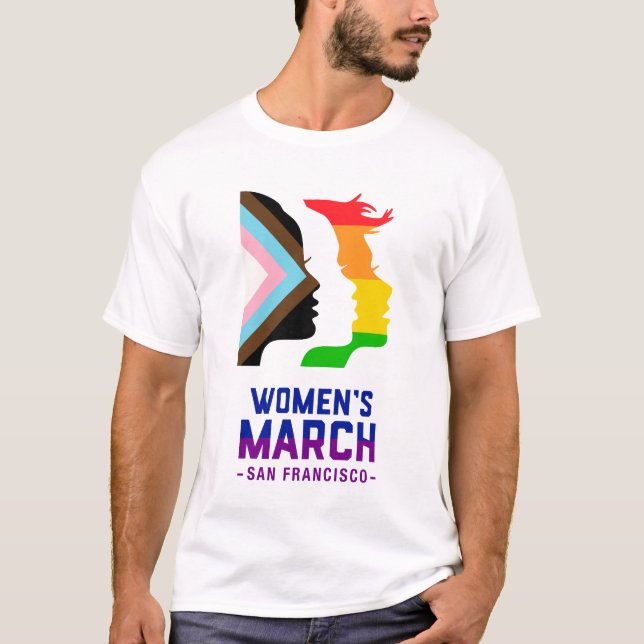Marcha do Orgulho das Camisetas Marcha das Mulhere (Frente)