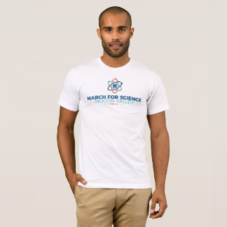 Marcha pela ciência SV Camiseta Branca de Homens