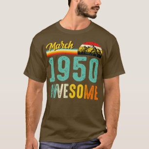 Março 1950 Camisa de Presente de Aniversário Vinta
