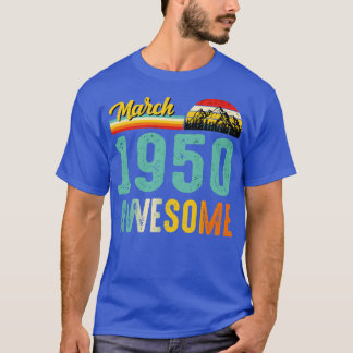 Março 1950 Camisa de Presente de Aniversário Vinta