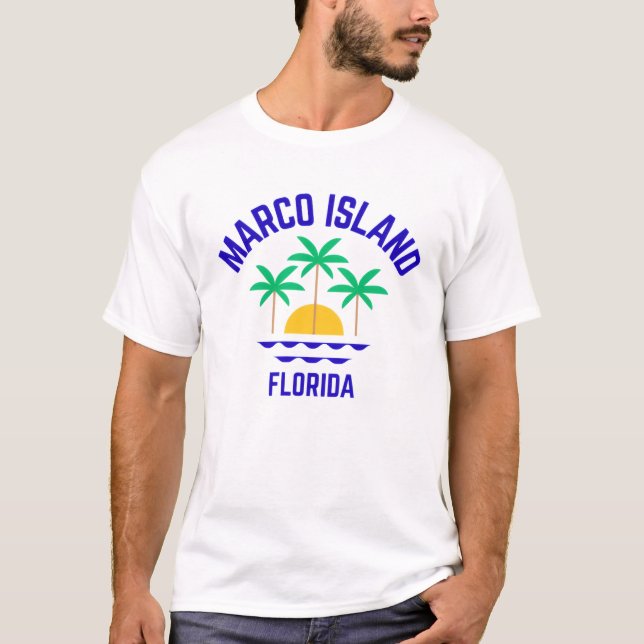 Marco Island Florida T-shirt (Frente)