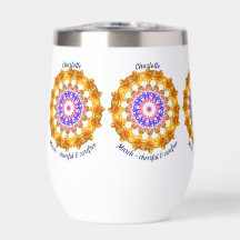 Março, Mês de Nascimento Flores Daffodil Mandala