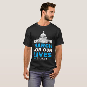 Março para nosso vidas tshirt t-shirt do 24 de