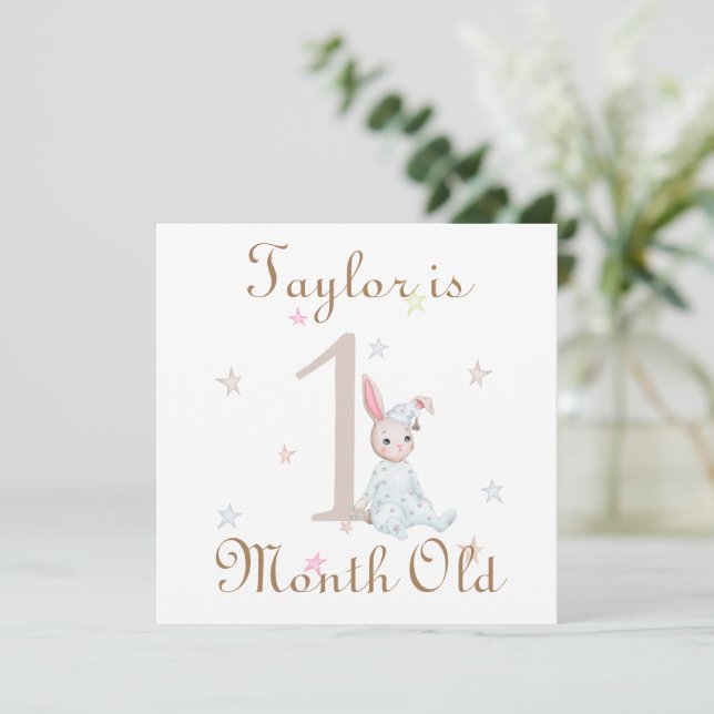 Marcos de marcos de bebês bonitos com 1 e 2 meses  (Em pé/Frente)