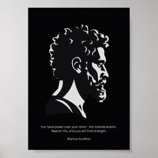 Marcus Aurelius Poster - Filosofia Estática