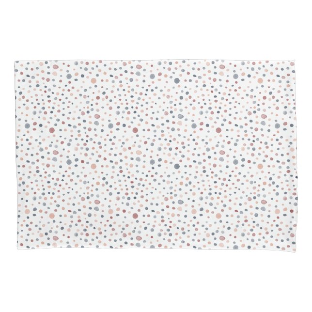Marcus Confetti Watercolor Dots Pillowcase (Frente)