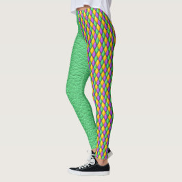 Mardi Gras 4 Diamantes Pop Leggings de Moda