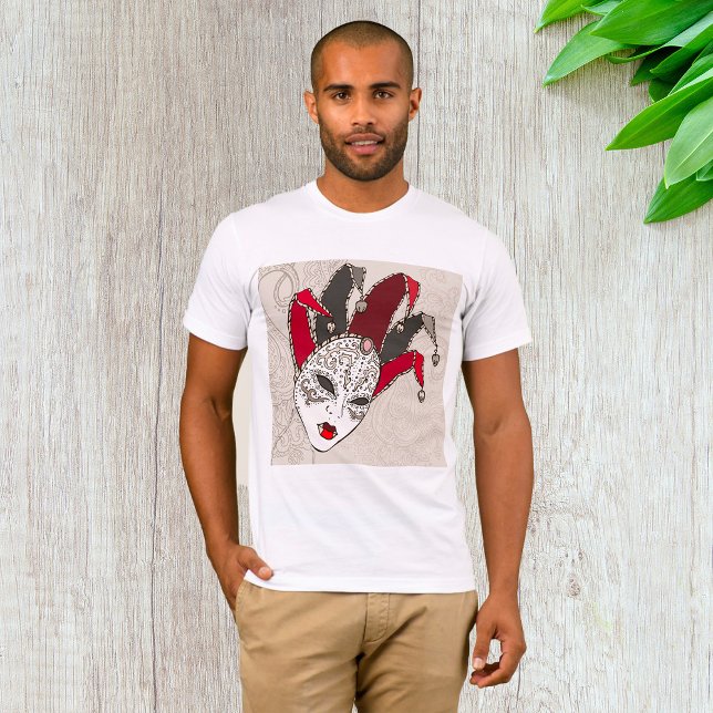 Mardi Gras Carnival Mask Mens T-Shirt (Criador carregado)