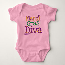 Mardi Gras Diva Camisa Rufflada 72 Bebê marketing