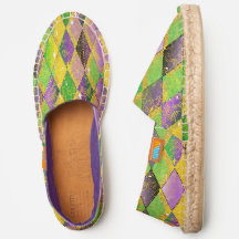 Mardi Gras Faux Glitter Bling Harlequin Diamantes