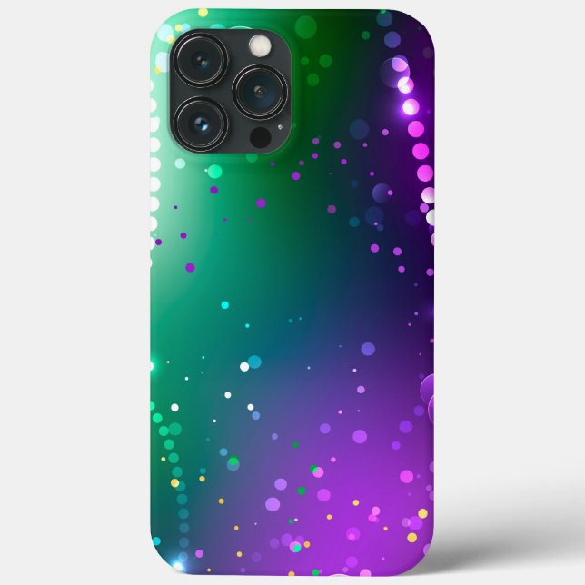 Mardi Gras Festivo Purple Background (Verso)