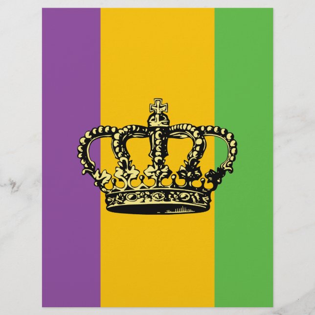 Mardi Gras Flag Crown (Frente)