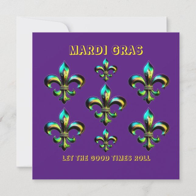 Mardi Gras Fleur De Lis (Frente)