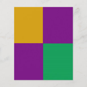 Mardi Gras Green & Purple Flyer AJUSTÁVEL