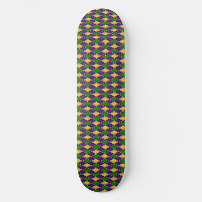 Mardi Gras Harlequin - Skate - escuro (Frente)