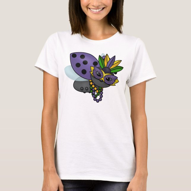 Mardi Gras Ladybug T-Shirt (Frente)
