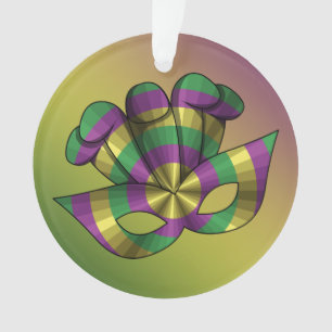 Mardi Gras Máscara Ornamento acrílico