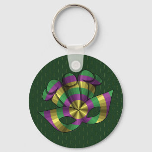 Mardi Gras Mask Chaveiro