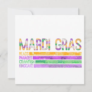 Mardi Gras Miçangas Paradas do Crawfish King Cake