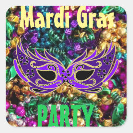 Mardi Gras Party 20 - Etiqueta com Etiqueta Mardig