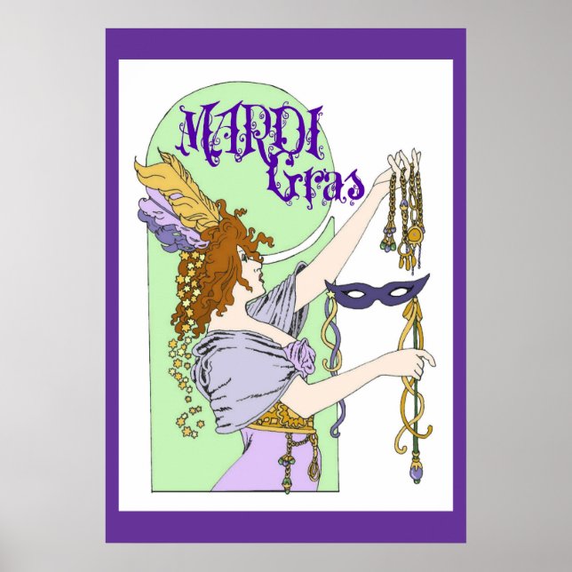 Mardi Gras Poster (Frente)