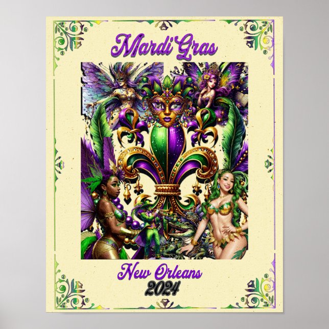 Mardi Gras Poster 2024 (Criador carregado)