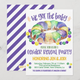 Mardi Gras, Sexo do Bebê, Convite
