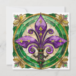 Mardi Gras StainGlass Fleur di lis