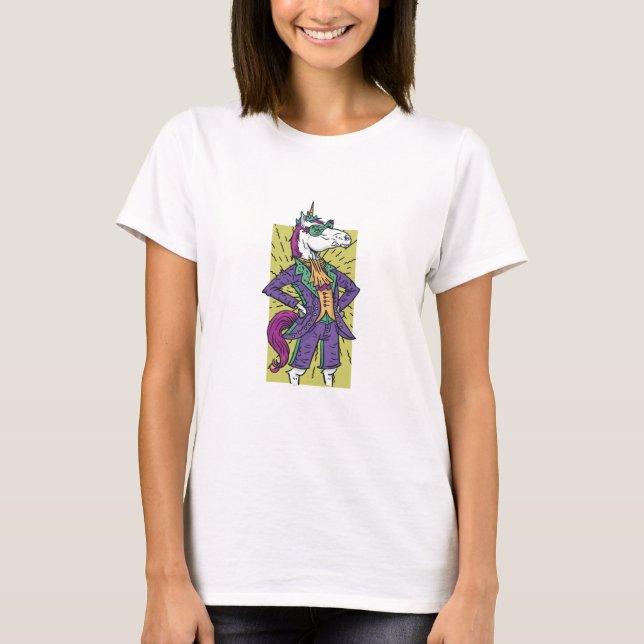 Mardi Gras Unicorn T-Shirt (Frente)