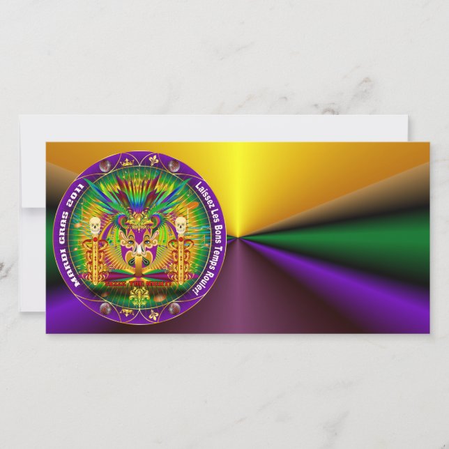 Mardi Gras Witch Doctor-Skull V-1 (Frente)