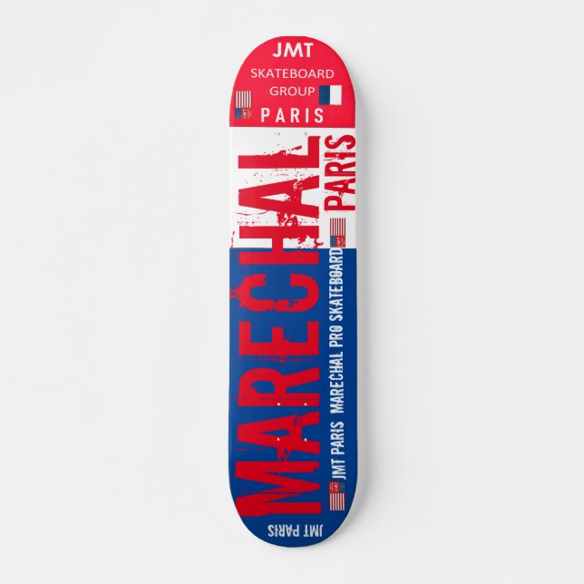 MARECHAL JMT PARIS 7, 3/4", skateboard Deck (Frente)