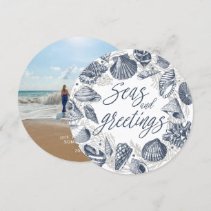 Mares e Saudações  Cartão com fotos de célula 