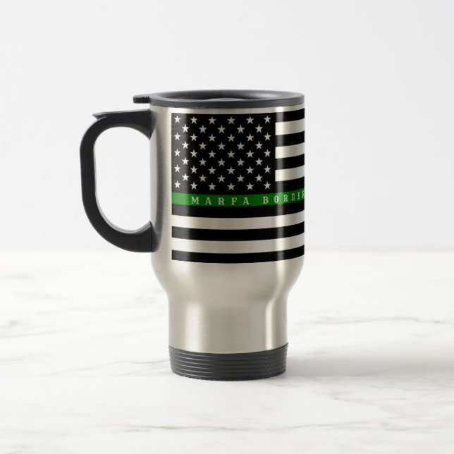 Marfa Thin Green Line, Caneca de viagem - Viagem d (Esquerda)