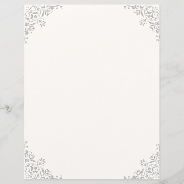 Marfim Chique com Florescências nos Cantos (Frente)