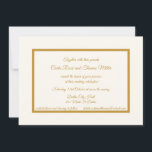 Marfim clássico e convite para ouro<br><div class="desc">O marfim clássico de convite e o ouro,  a estrutura e a caligrafia dourados fazem dele um eterno</div>