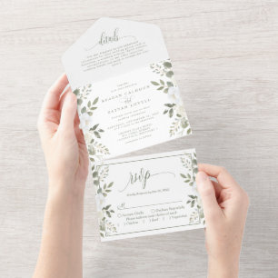 Marfim e Salvia Sofisticado Casamento Floral